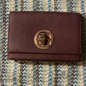 Kate Spade Maroon Crossbody Purse